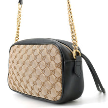 Load image into Gallery viewer, GUCCI GG Marmont Shoulder Bag Beige/Black447632 GG Canvas Leather
