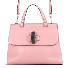 Load image into Gallery viewer, GUCCI Bamboo Daily Top Handle Bag 2-Way Bag Pink370831 Leather
