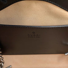 Load image into Gallery viewer, GUCCI GG Marmont Chain Tote Bag Black681483 UM8BN 1000 Leather Size Small
