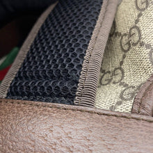 Load image into Gallery viewer, GUCCI Offdia Backpack Brown/Red/Green598140 GG Supreme Leather Size Medium
