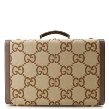 Load image into Gallery viewer, GUCCI Jumbo GG Medium Rigid Suitcase Brown722179 Canvas Leather
