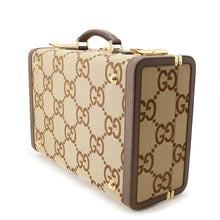 Load image into Gallery viewer, GUCCI Jumbo GG Medium Rigid Suitcase Brown722179 Canvas Leather
