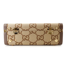 Load image into Gallery viewer, GUCCI Jumbo GG Medium Rigid Suitcase Brown722179 Canvas Leather
