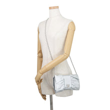 Load image into Gallery viewer, CHANEL Ribbon ChainShoulder Bag SilverAS5129 Leather

