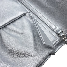 Load image into Gallery viewer, CHANEL Ribbon ChainShoulder Bag SilverAS5129 Leather
