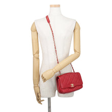 Load image into Gallery viewer, CHANEL Matelasse ChainShoulder Bag Red shiny calf Size 20
