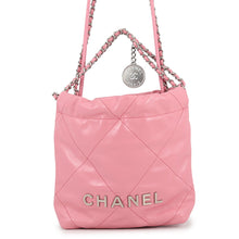 将图像加载到图库查看器中，CHANEL CHANEL22 ChainShoulder Bag PinkAS3980 Shiny Calf Leather
