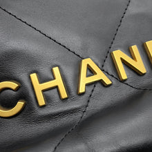 将图像加载到图库查看器中，CHANEL CHANEL22 ChainShoulder Bag BlackAS3980 Shiny Calf Leather Size Mini
