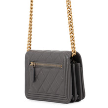 Load image into Gallery viewer, CHANEL Boy Chanel Chain Wallet GrayA67364 Caviar Leather

