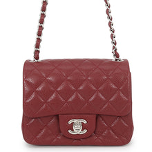 Load image into Gallery viewer, CHANEL Mini Matelasse Chain Shoulder Bag RedA35200 Caviar Leather
