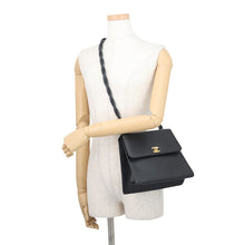 Load image into Gallery viewer, CHANEL Shoulder Bag Black Caviar Leather
