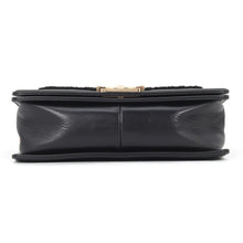 Load image into Gallery viewer, CHANEL Boy Chanel ChainShoulder Bag Black Shearling Leather Size 25
