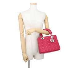 Load image into Gallery viewer, Dior Lady Dior Canage 2wayBag PinkCAL44551 Lambskin Size Medium
