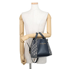 Load image into Gallery viewer, Dior Oblique Signature Bucket Bag NavyM2840UTZQ_M928 Canvas Leather Size Small
