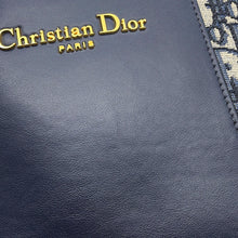 Load image into Gallery viewer, Dior Oblique Signature Bucket Bag NavyM2840UTZQ_M928 Canvas Leather Size Small
