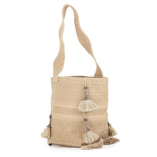 Load image into Gallery viewer, Dior D-BUBBLE Tassel Bucket Bag Beige Canvas
