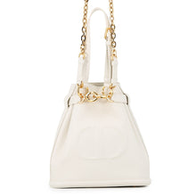 Load image into Gallery viewer, Dior SeDior CD Embossed Handbag WhiteM2271UBHA Leather Size Medium
