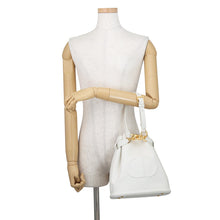 Load image into Gallery viewer, Dior SeDior CD Embossed Handbag WhiteM2271UBHA Leather Size Medium
