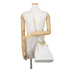 Load image into Gallery viewer, Dior SeDior CD Embossed Handbag WhiteM2271UBHA Leather Size Medium

