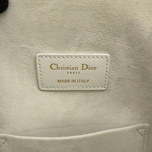 Load image into Gallery viewer, Dior SeDior CD Embossed Handbag WhiteM2271UBHA Leather Size Medium
