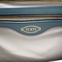 将图像加载到图库查看器中，TOD’S T-Timeless One-Shoulder Bag Light Blue Leather
