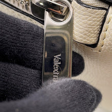 Load image into Gallery viewer, Valextra V Line Shoulder Bag WhiteMBVL0038028LRL99WW Soft Calf Leather
