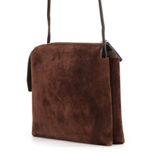 Load image into Gallery viewer, New Twin Shoulder Bag Brown Velour
