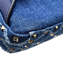 Load image into Gallery viewer, Valentino Garavani Studded Backpack Blue Denim
