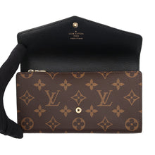 Load image into Gallery viewer, LOUIS VUITTON Portefeuille Sarah Brown/NoirM80726 Monogram Reverse Canvas/Monogram
