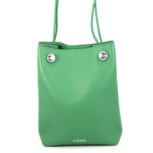 Load image into Gallery viewer, LOEWE Pebble Pouch Shoulder Bag GreenCANBSPPX01 Smooth Calf Leather
