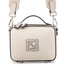 Load image into Gallery viewer, FENDI Selleria Suitcase 2WAY Bag Gray7VA552AHU6F1GMI Canvas Leather Size Mini
