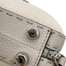 将图像加载到图库查看器中，FENDI Selleria Suitcase 2WAY Bag Gray7VA552AHU6F1GMI Canvas Leather Size Mini
