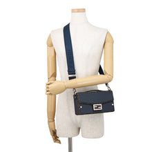 Load image into Gallery viewer, FENDI Baguette Soft Trunk Brown/Navy7VA565AQWHF1O8P PVC Leather
