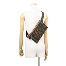 将图像加载到图库查看器中，FENDI Zucca Crossbody Bag Brown7VA18700MX7F0VT4 Canvas
