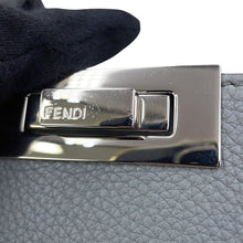 Load image into Gallery viewer, FENDI Peekaboo Icy You Gray7VA529AFC3 Leather Size Medium
