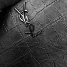 Load image into Gallery viewer, SAINT LAURENT PARIS Clutch Bag Black453249 Embossed Leather
