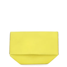 Load image into Gallery viewer, HERMES Opli Clutch Bag Lime Chevre Myzore Goatskin
