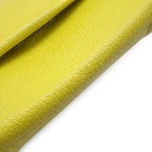 Load image into Gallery viewer, HERMES Opli Clutch Bag Lime Chevre Myzore Goatskin
