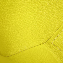 Load image into Gallery viewer, HERMES Opli Clutch Bag Lime Chevre Myzore Goatskin
