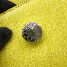 Load image into Gallery viewer, HERMES Opli Clutch Bag Lime Chevre Myzore Goatskin
