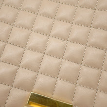 Load image into Gallery viewer, CELINE C Medium Quilted ChainShoulder Bag Beige187253BFC Leather
