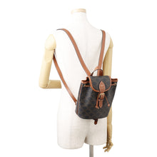 Load image into Gallery viewer, CELINE Triomphe Falco Backpack Black/Tan197662 PVC Leather

