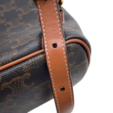Load image into Gallery viewer, CELINE Triomphe Falco Backpack Black/Tan197662 PVC Leather
