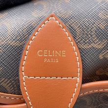 Load image into Gallery viewer, CELINE Triomphe Falco Backpack Black/Tan197662 PVC Leather
