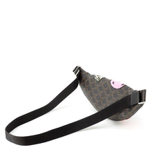 Load image into Gallery viewer, CELINE Macadam Pattern Crossbody Bag - The Dancing Kid Collection Black/Brown/Multicolor Leather
