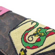 Load image into Gallery viewer, CELINE Macadam Pattern Crossbody Bag - The Dancing Kid Collection Black/Brown/Multicolor Leather
