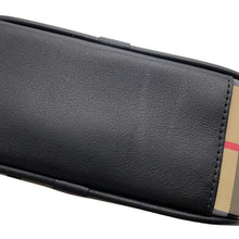 Load image into Gallery viewer, BURBERRY Nova Check B Patch Shoulder Bag Beige/Black/Red8023901 Nylon Leather
