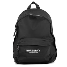 Load image into Gallery viewer, BURBERRY Logo Backpack Black/White8016109 Nylon Leather
