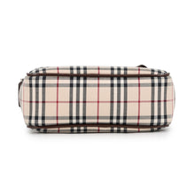 Load image into Gallery viewer, BURBERRY Nova Check Shoulder Bag Beige/Black/Red Canvas Leather
