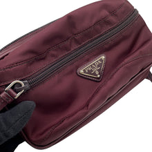 Load image into Gallery viewer, PRADA Waist Bag Brown Nylon Leather
